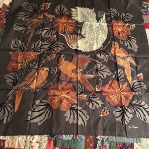 New Jim Thompson Square 100% Silk Scarf, 34”x34”